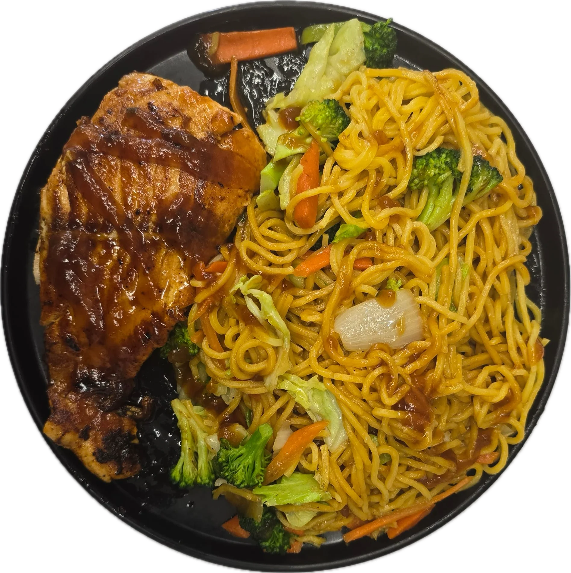 Hibachi Salmon Noodle