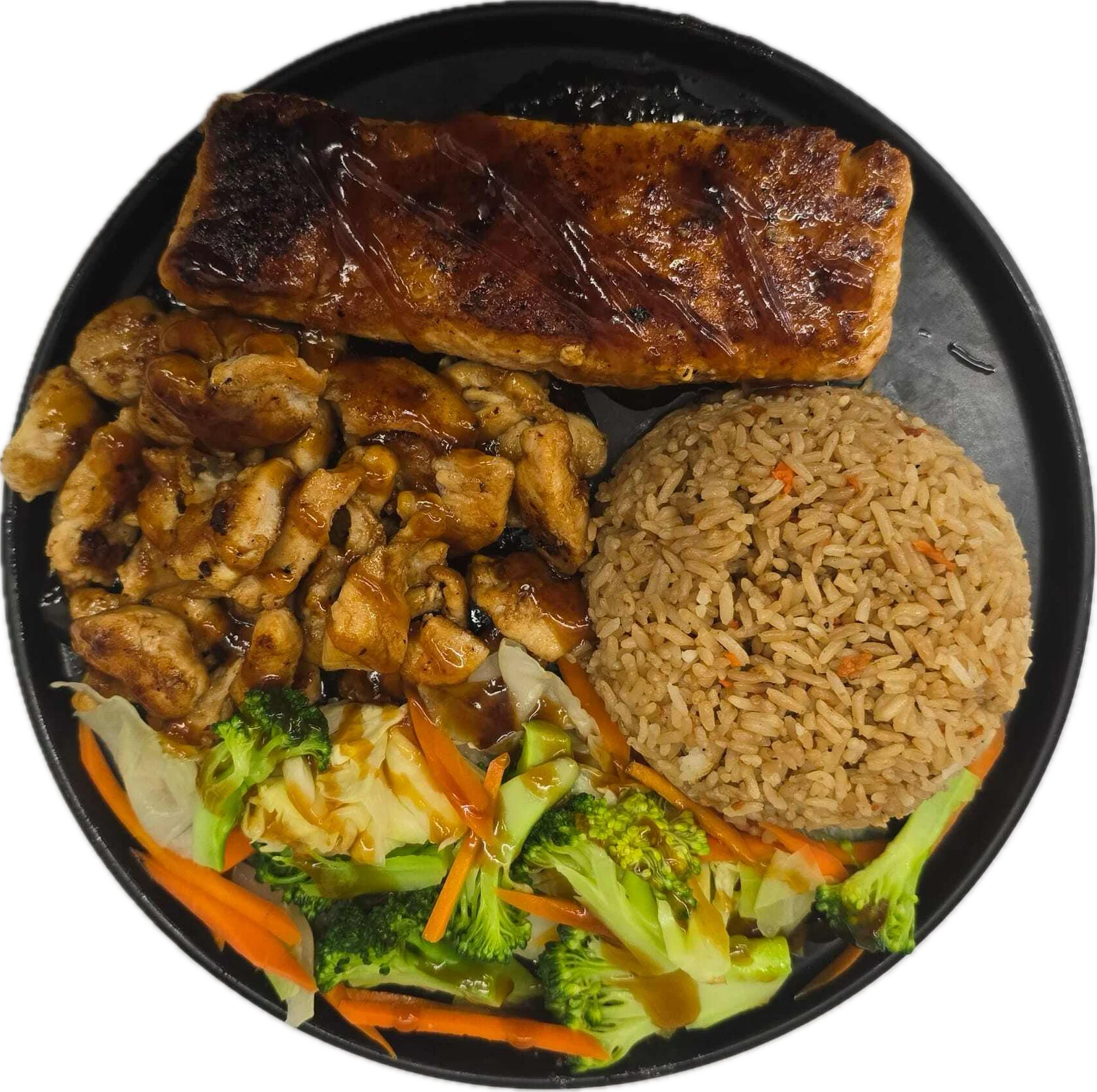 Hibachi Chicken And Salmon